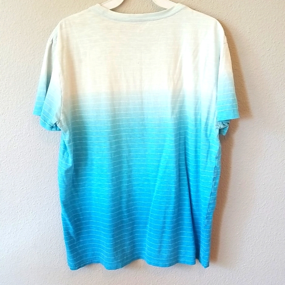 3 for $15 American Eagle Blue and White Striped  t shirt - Picture 3 of 5